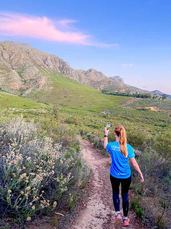 Woman Hiking in Stellenbosch